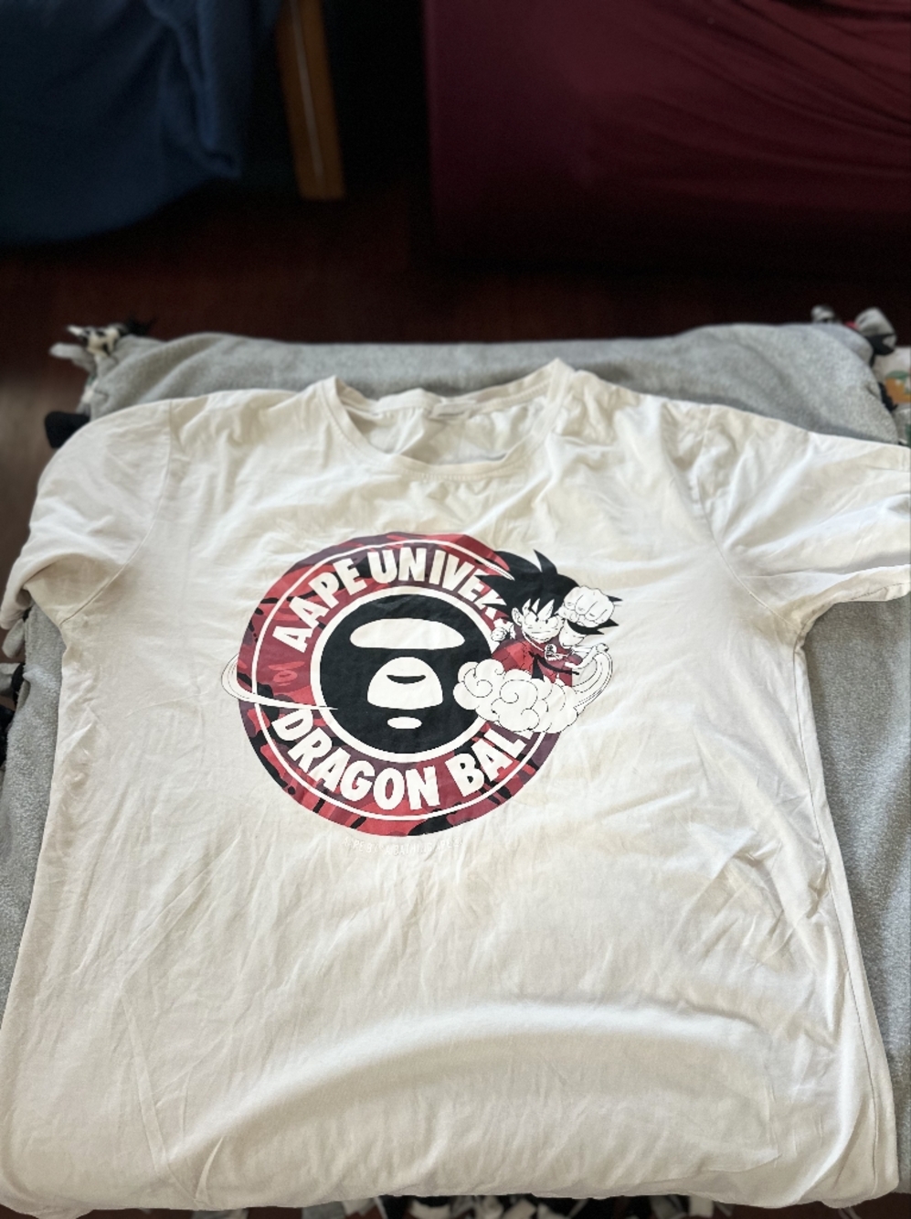 BAPE Dragon Ball Graphic Tee with Red & Black Logo